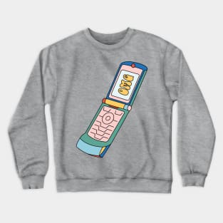 Retro y2k Razr Flip Phone Crewneck Sweatshirt